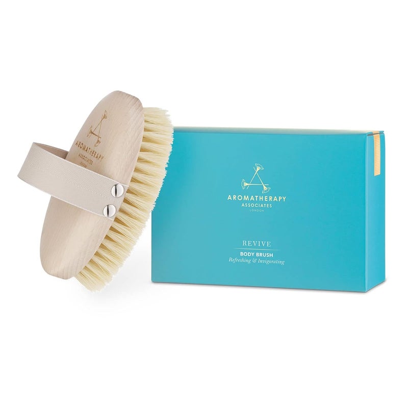 Aromatherapy Associates Revive Body Brush Natural Dry Brush to Exfoliate Skin and Boost Circulation Cellulite Brush Made of Natural and Sustainable Materials 1 Count