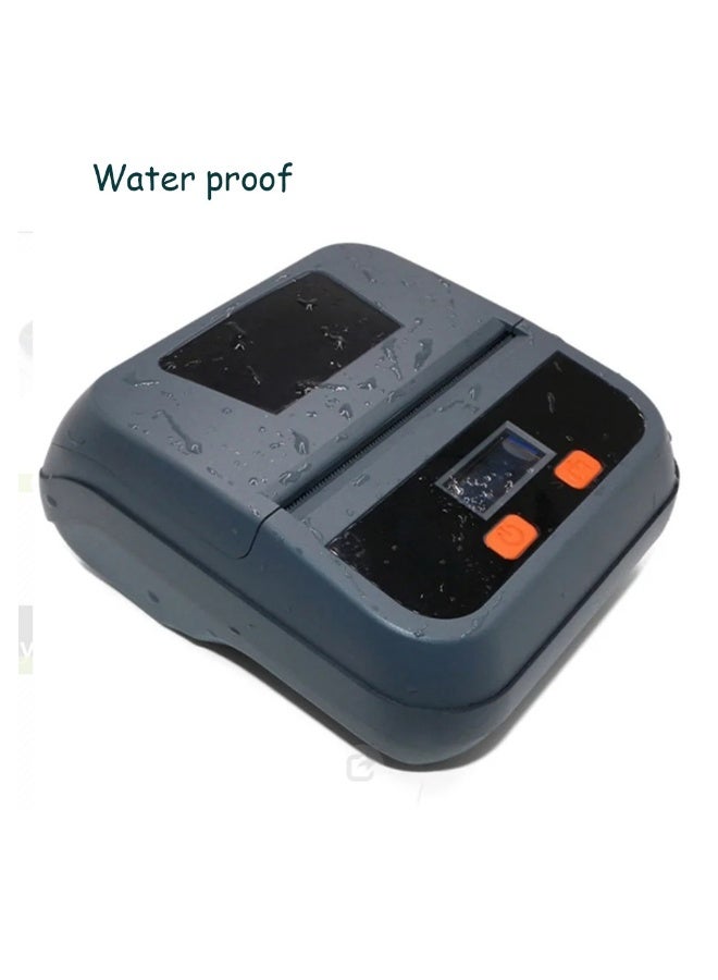 Portable Thermal Receipt Label Wireless Bluetooth Printer ,   Waterproof Receipt Maker, 80mm Paper Width for Shipping Postage Barcodes Labels Printing , Wireless Receipt Printer Compatible - Image 2
