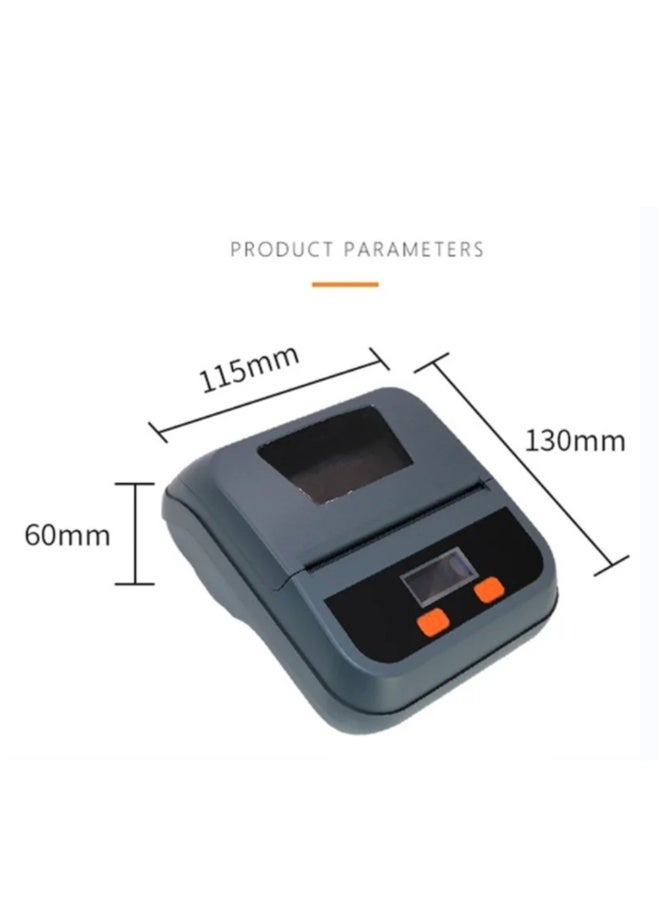 Portable Thermal Receipt Label Wireless Bluetooth Printer ,   Waterproof Receipt Maker, 80mm Paper Width for Shipping Postage Barcodes Labels Printing , Wireless Receipt Printer Compatible - Image 5