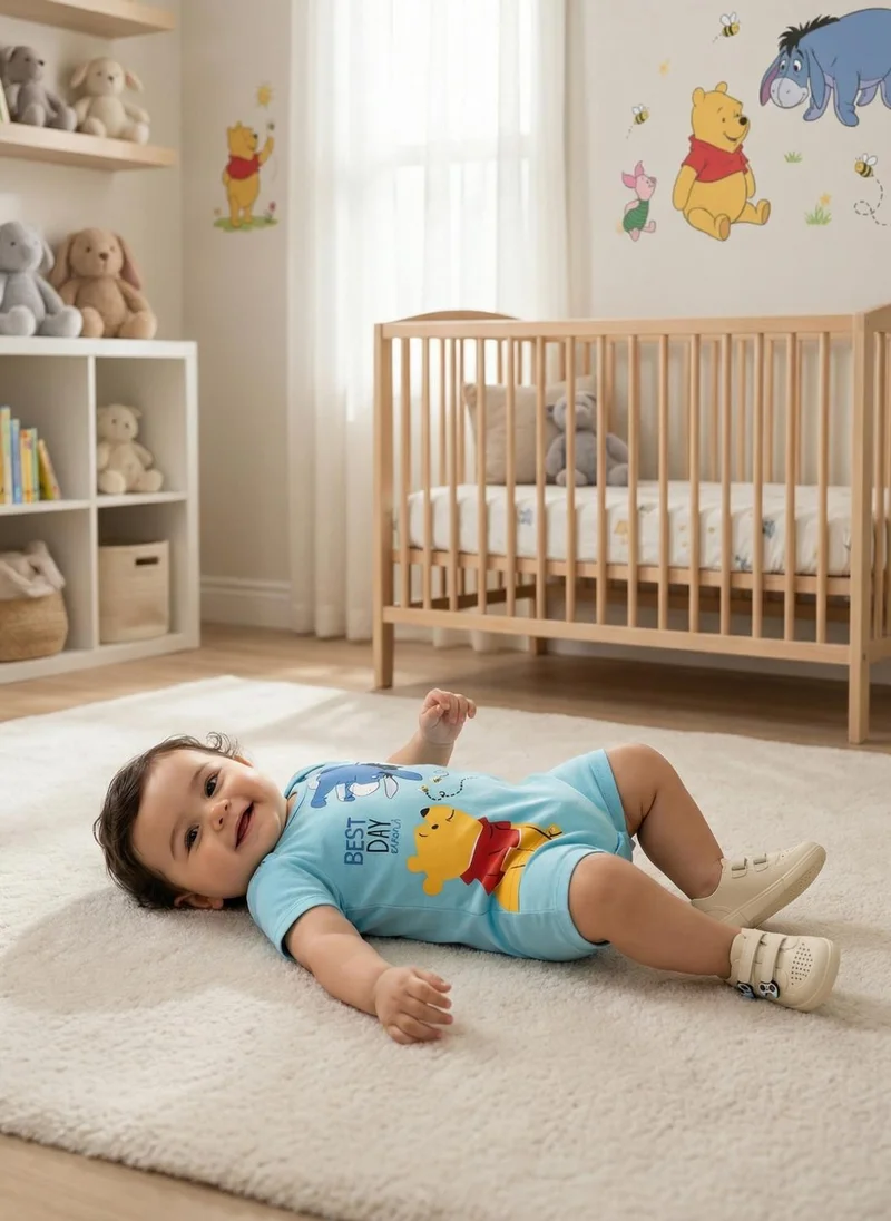 Nautinati  Nautinati Baby Boys' 100% Interlock Cotton Disney Winnie the Pooh Print Romper for Men | Best Price UAE