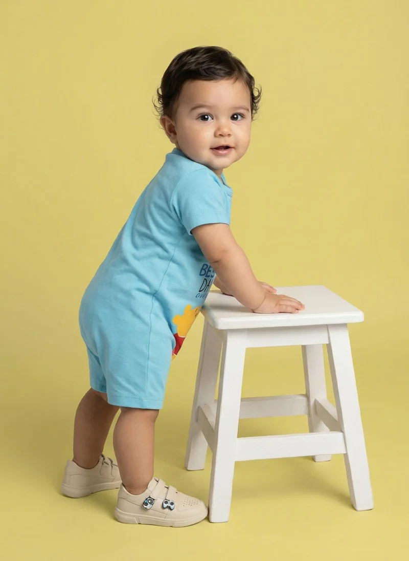 نوتيناتي Nautinati Baby Boys' 100% Interlock Cotton Disney Winnie the Pooh Print Romper