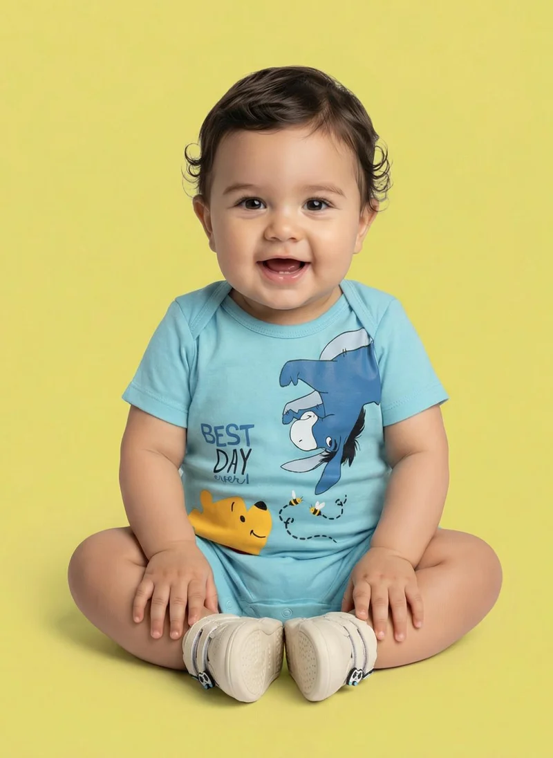 Nautinati  Nautinati Baby Boys' 100% Interlock Cotton Disney Winnie the Pooh Print Romper for Men | Best Price UAE