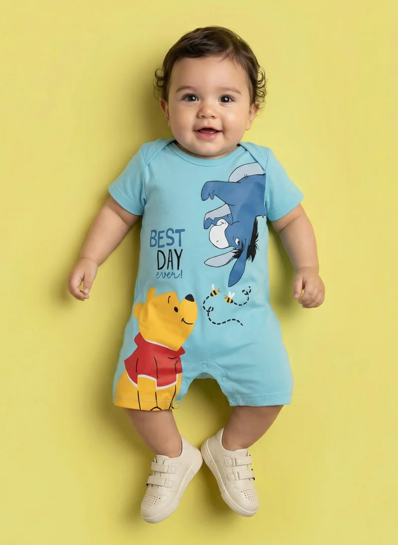 نوتيناتي Nautinati Baby Boys' 100% Interlock Cotton Disney Winnie the Pooh Print Romper
