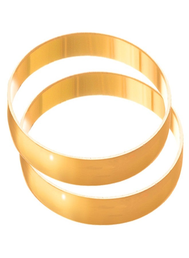 Jfl - Jewellery For Less Ethnic Fusion One Gram Gold Plated Bangle Set for Women - Image 1