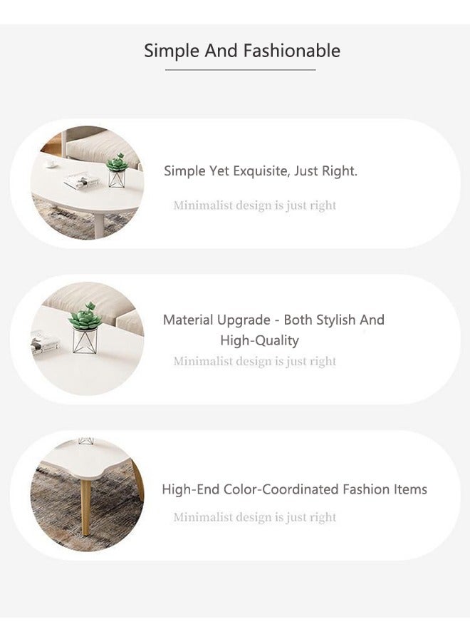 OASIS DESERT Round Coffee Table Side Snack Table Sofa Home Living Room Office Table - Image 5