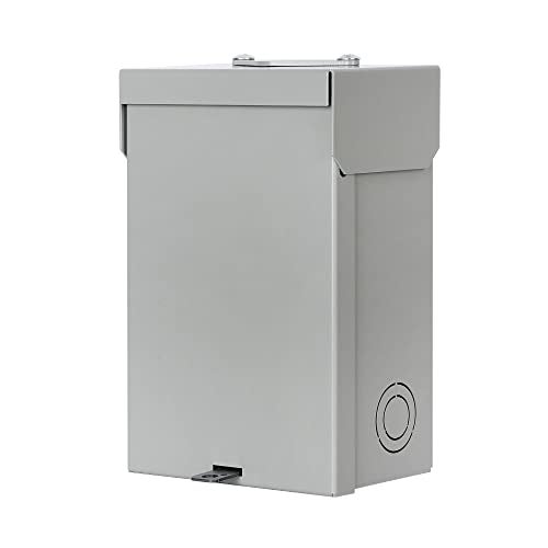 Hiweld 60 Amp Single Phase, 3 Wire, Solid Neutral, 2 Spaces and 4 Circuits Outdoor Circuit Breaker Enclosure(9.5 x 6 x 5 inches) - Image 4
