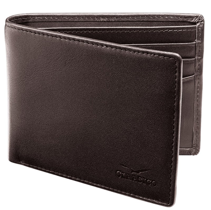 Claasico Men’s Bifold Wallet for Men – Genuine Leather RFID Wallet, Slim Billfold Cardholder w/ID Window – Gift Box Included - Image 1
