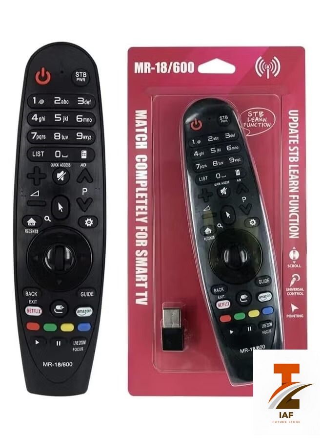 إيف استبدال جهاز التحكم عن بعد في التلفزيون الذكي لـ USB MR-18/600 للتحكم عن بعد الذكي في تلفزيون LG