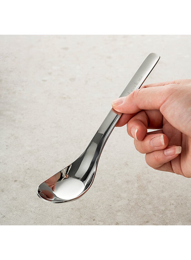 Onlycook 304 Stainless Steel Spoons, Baby Feeding Spoons, Mixing Spoons, Small Spoons, Soup Spoons, Rice Spoons, Long-handled Dining Spoons And Soup Spoons, Pack Of 2 - Image 4