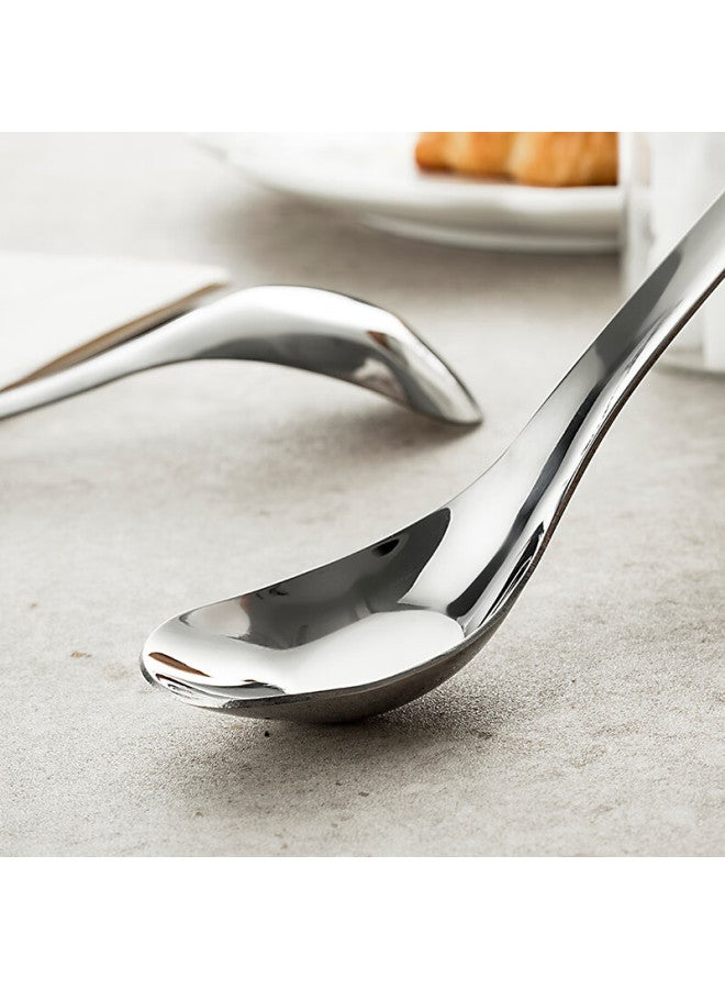 Onlycook 304 Stainless Steel Spoons, Baby Feeding Spoons, Mixing Spoons, Small Spoons, Soup Spoons, Rice Spoons, Long-handled Dining Spoons And Soup Spoons, Pack Of 2 - Image 5