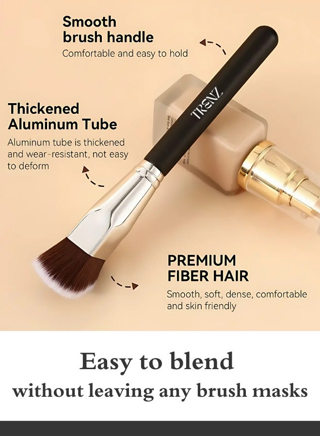 TRENZ Practical flat, angled, and graduated foundation brush - T02 - Image 3