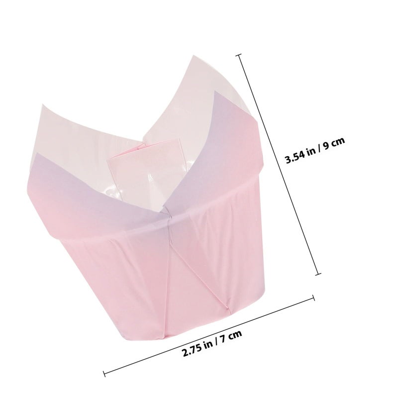 Tulip Gradient Design Baking Cups 50pcs Greaseproof Food Grade Cupcake Liners - Image 3