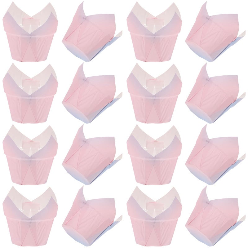Tulip Gradient Design Baking Cups 50pcs Greaseproof Food Grade Cupcake Liners - Image 2