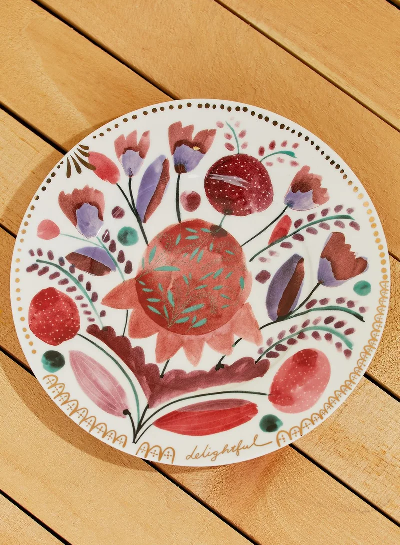 Anthropologie Home 4 Pack Pheasant & Moths Side Plate