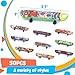 POPLAY 50 PCS Mini Finger Skateboards Party Favors Easter Gifts Beginner Practice Set for Kids Adults Finger Boards Toy Easter Classroom Prizes Exchange Gifts - Image 4