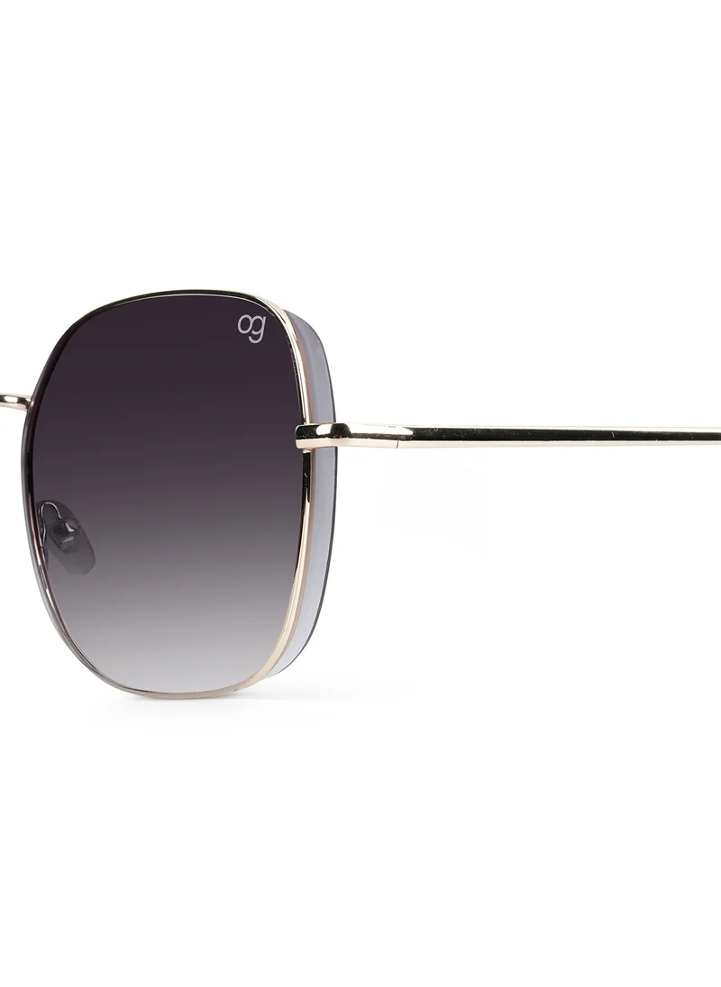 Woggles Latest & Stylish UV Protected Black Oversized Sunglasses for Women
