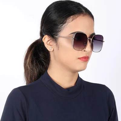 Woggles Latest & Stylish UV Protected Black Oversized Sunglasses for Women