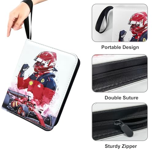 WTVIDAS 400 Pockets Race Card Binder for Trading Cards,Portable Waterproof Storage Bag with Removable Sleeves for Sports Cards Collectors - Image 4