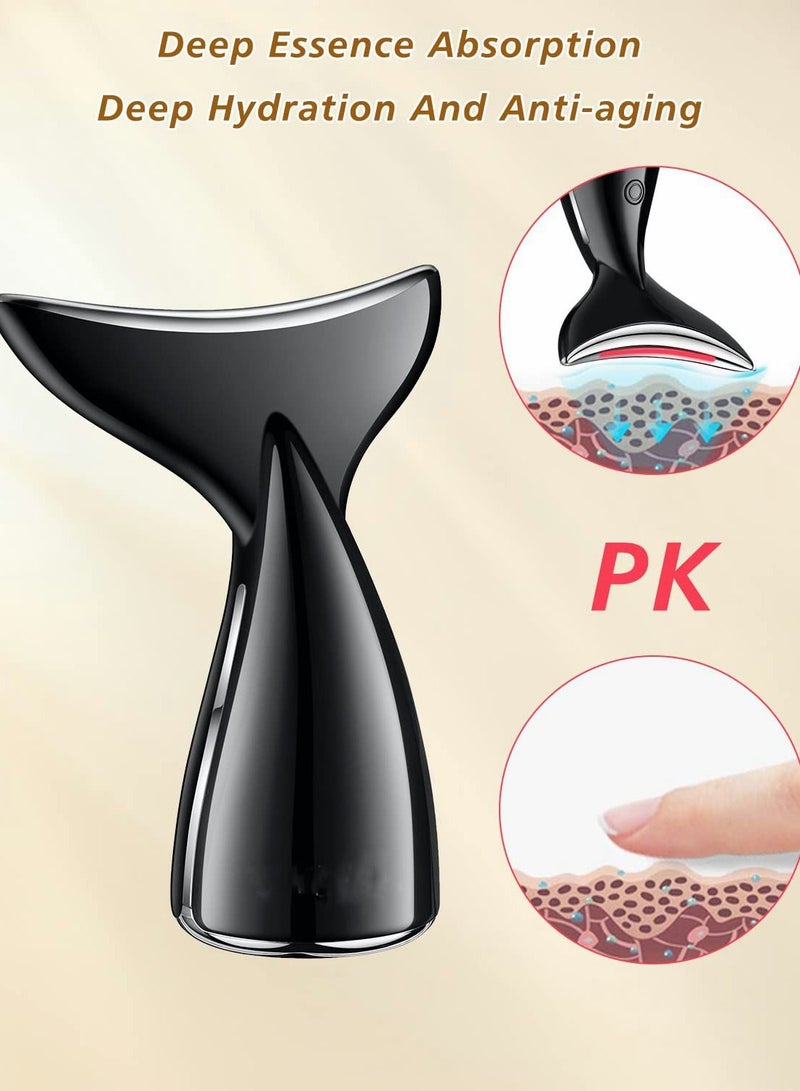 Excefore Facial Neck Massager, Portable Massager for Skin Care Electric Face Rhytidectomy Kit with 45 ±5℃ Heat 3 Massage Modes, Wrinkles Appearance Removal and Tightening - Image 2