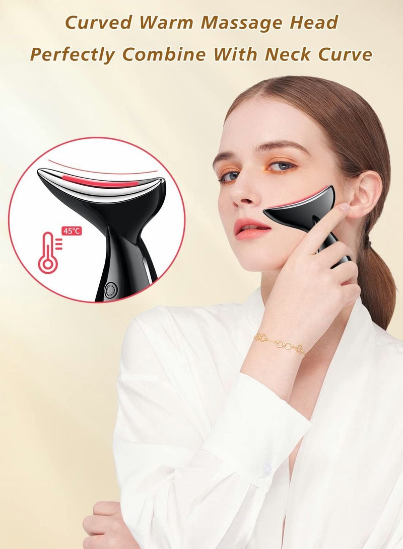 Excefore Facial Neck Massager, Portable Massager for Skin Care Electric Face Rhytidectomy Kit with 45 ±5℃ Heat 3 Massage Modes, Wrinkles Appearance Removal and Tightening - Image 3