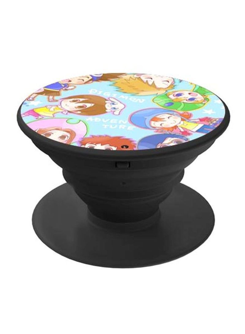 RKN Printed Pop Socket Phone Grip Black/Blue/Green - Image 2