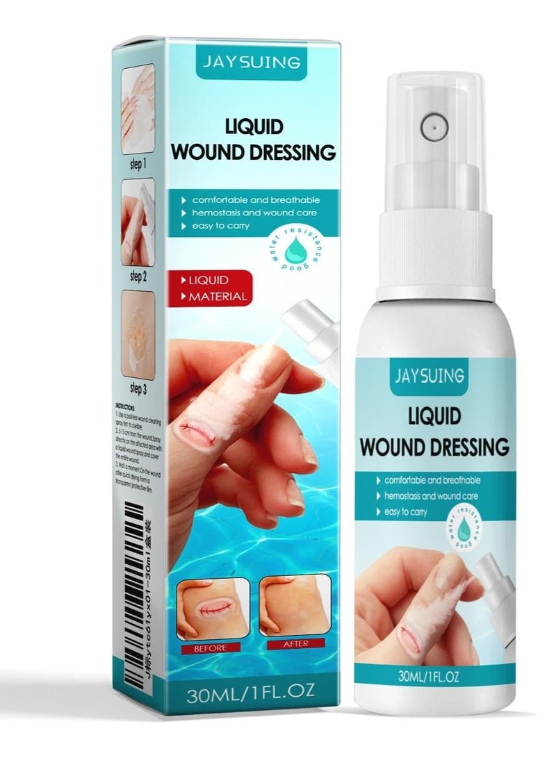Jaysuing Transparent Wound Dressing Adhesive Wound Cover Waterproof and Breathable Transparent First Aid for Minor Cuts Wounds Scrapes - Image 1