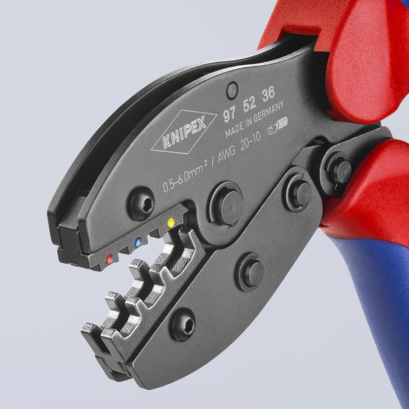 KNIPEX 97 52 36 3-Position Contact Crimping Pliers for Insulated Terminals - Image 4