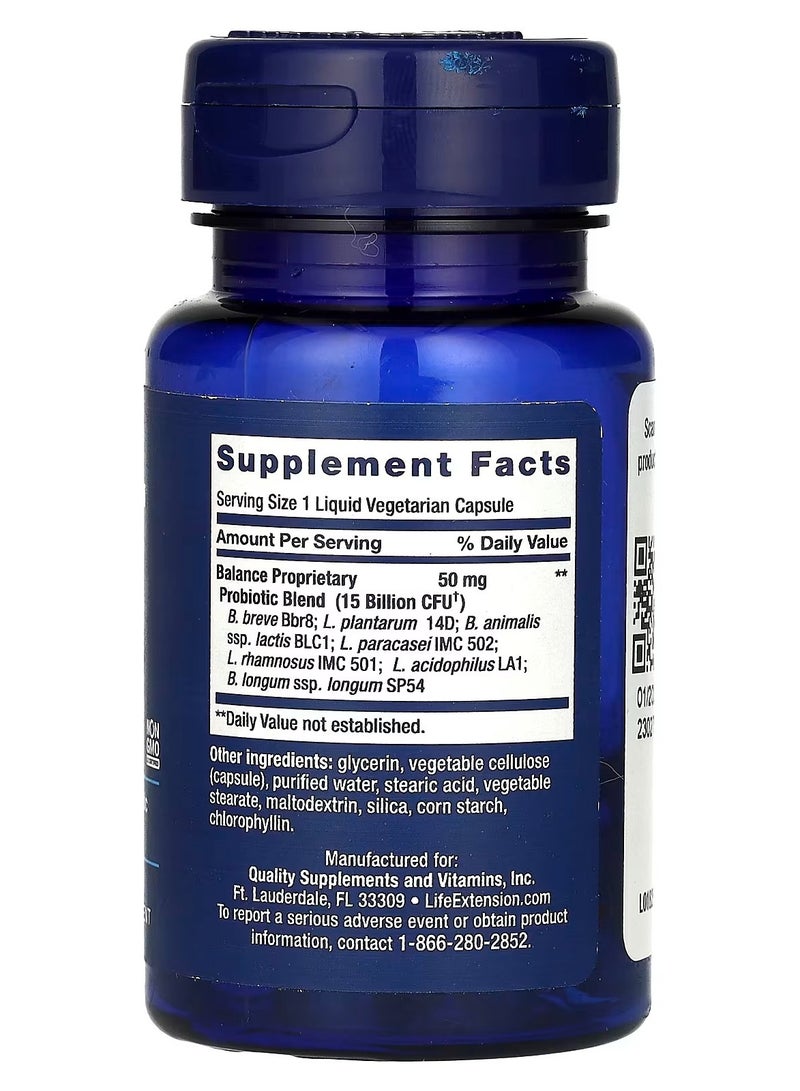 Life Extension, FLORASSIST, Balance, 30 Liquid Vegetarian Capsules - Image 2