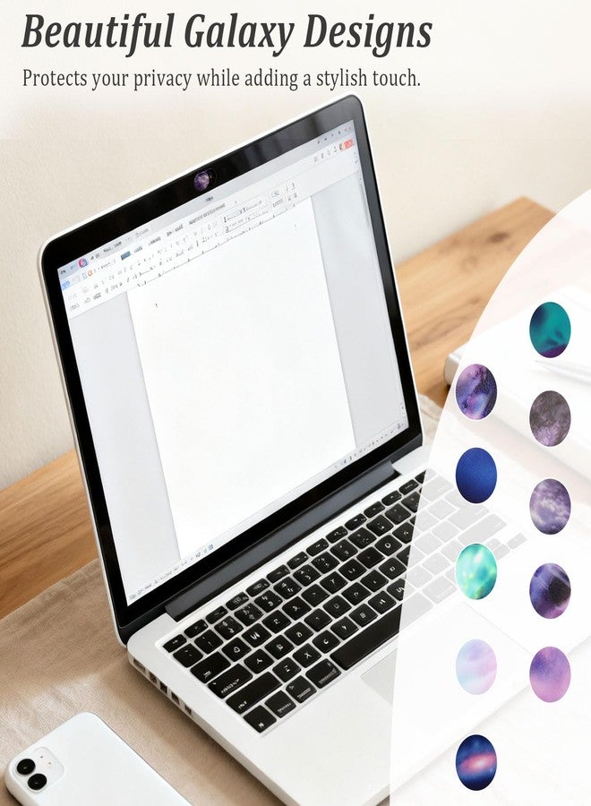 Brvlsoc Camera Cover Slide (10-Pack) - Ultra-Thin Colorful Privacy Webcam Stickers for MacBook, iPad, Laptop & Tablet - 0.7mm Slim Protector - Image 5