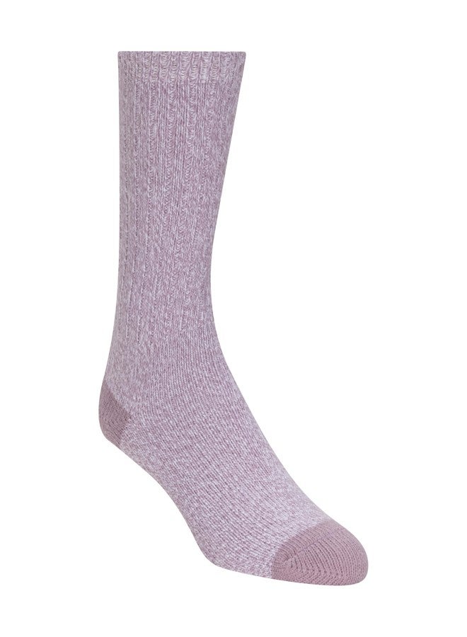 Weatherproof Women's 3pk Super Soft Crew Socks, Dark Blue, 9-11 - Image 4
