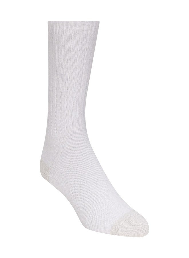 Weatherproof Women's 3pk Super Soft Crew Socks, Dark Blue, 9-11 - Image 3