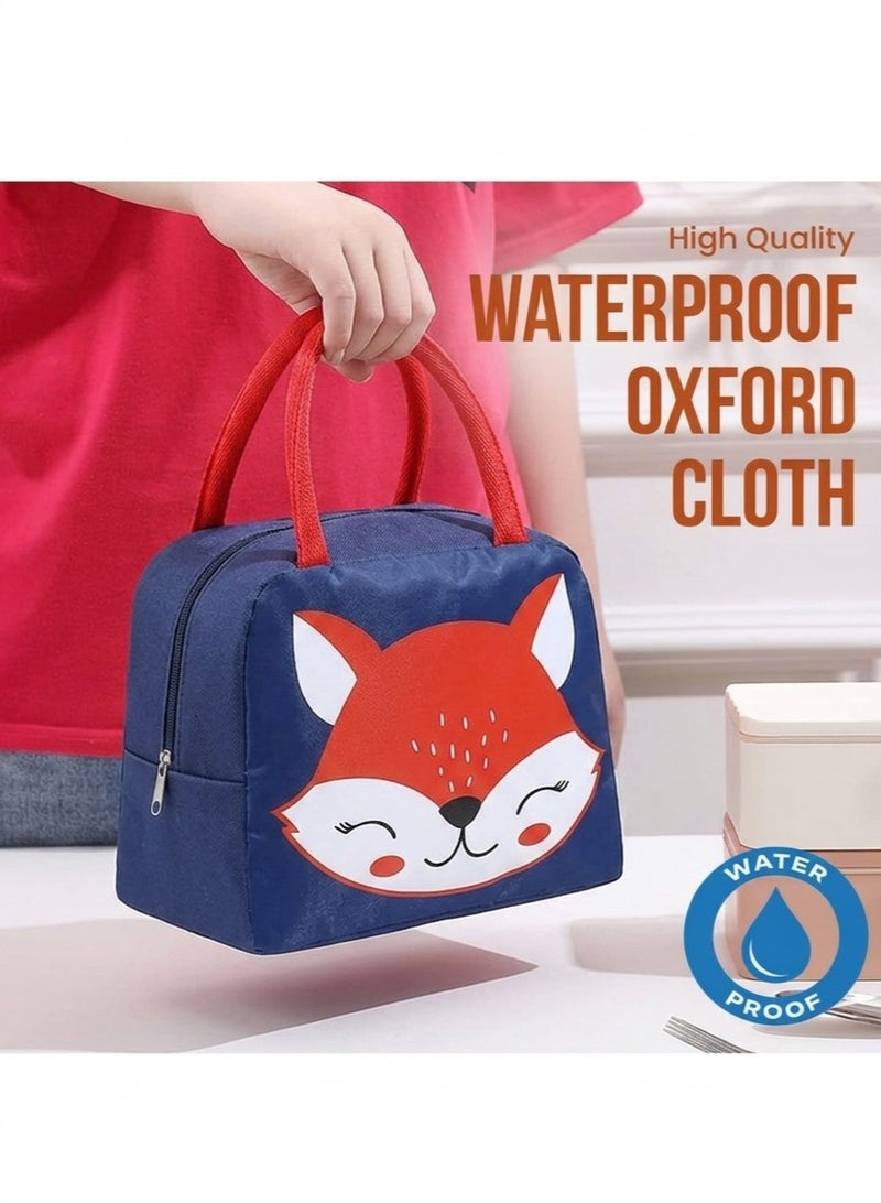 FALMER Cute Cartoon Insulated Lunch Bag – Reusable Thermal Food Storage Bag with Double Insulation System (Keeps Food Hot or Cold for 4–5 Hours) – Waterproof and Leakproof Lunch Tote with Aluminum Foil Lining, Odor Resistant and Easy to Clean – Ideal for School, College, Work, Travel, Picnic, Beach, and Daily Use for Men, Women, and Kids - Image 3