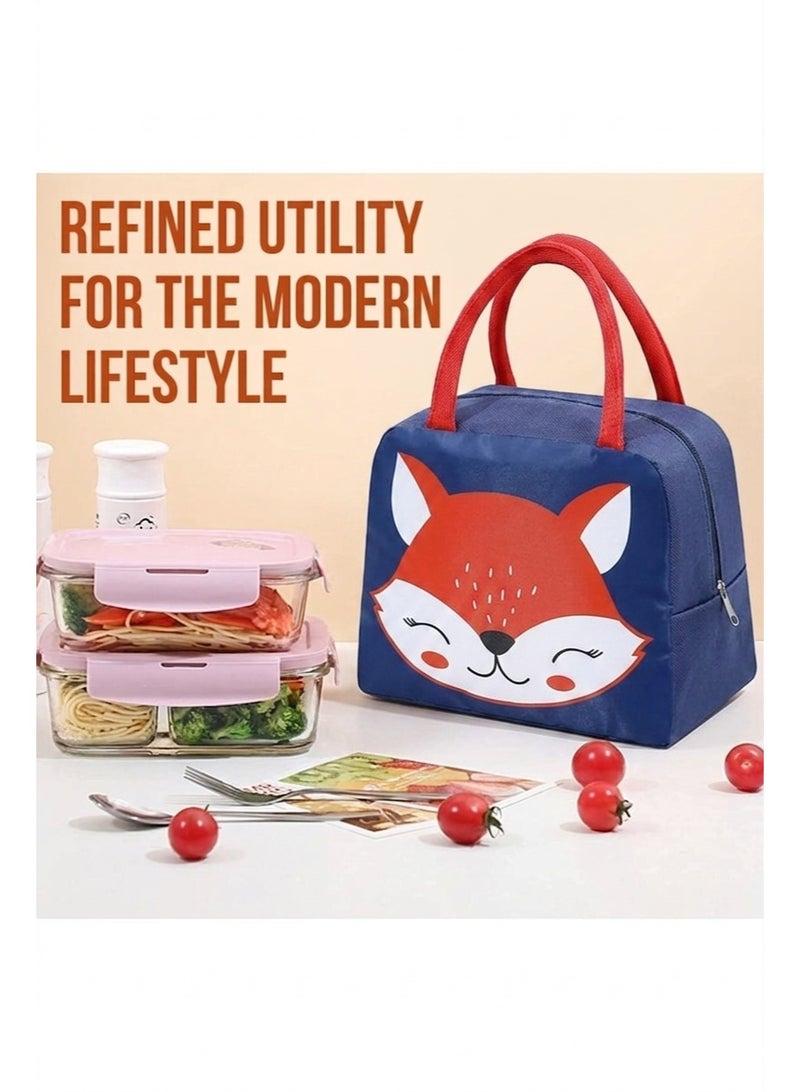 FALMER Cute Cartoon Insulated Lunch Bag – Reusable Thermal Food Storage Bag with Double Insulation System (Keeps Food Hot or Cold for 4–5 Hours) – Waterproof and Leakproof Lunch Tote with Aluminum Foil Lining, Odor Resistant and Easy to Clean – Ideal for School, College, Work, Travel, Picnic, Beach, and Daily Use for Men, Women, and Kids - Image 2