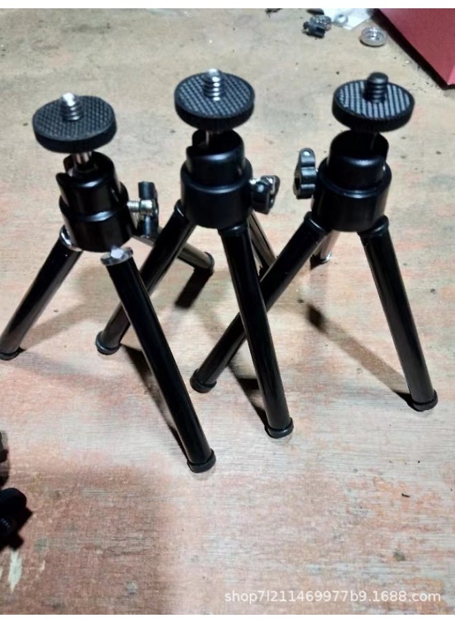Generic Mobile Phone Selfie Tripod Mini Desktop Two-section Aluminum Tube Telescopic Bracket-Color:White  - Image 4
