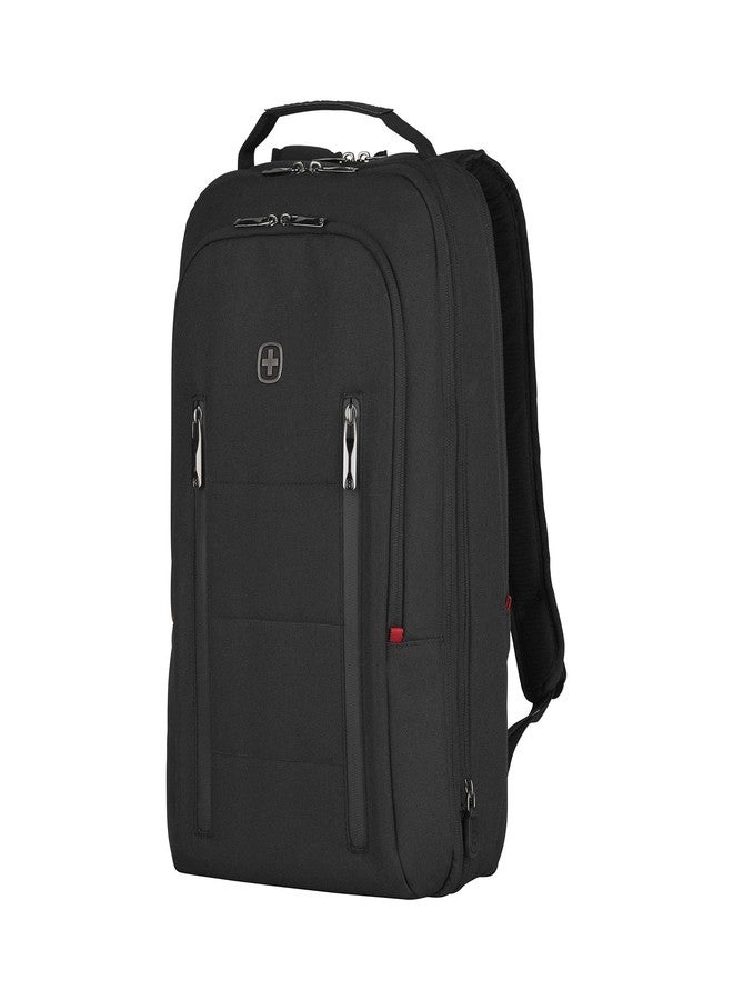 Wenger CITY TRAVELER Laptop Backpack for 16 Inch Laptop & 12 Inch Tablet Pocket, Doubles as an overnighter in Black (16 Litre)-blend of style & function, Swiss designed, 606490 - Image 4