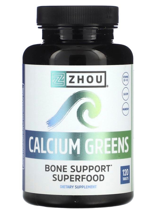 Zhou Nutrition Calcium Greens 120 Tablets 