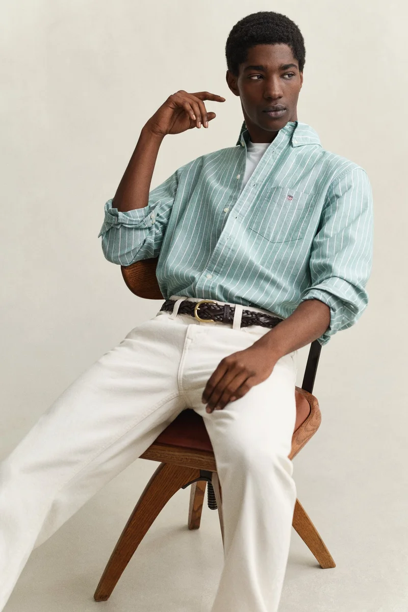 Gant  Regular Classic Oxford Stripe Shirt for Men | Best Price UAE