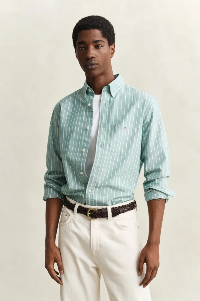 غانت Regular Classic Oxford Stripe Shirt
