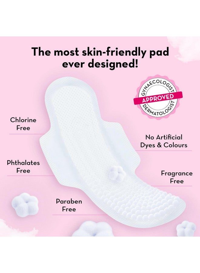 Plush Ultra-Thin Sanitary Pads For Women 28 Pcs | Super Saver Pack | 16 L (Light Flow), 12 Xl (Medium Flow), 4 Panty Liners | 100% Rash-Free | Pure U.S. Cotton Pads | Resealable Pad Packaging | Affordable - Image 4