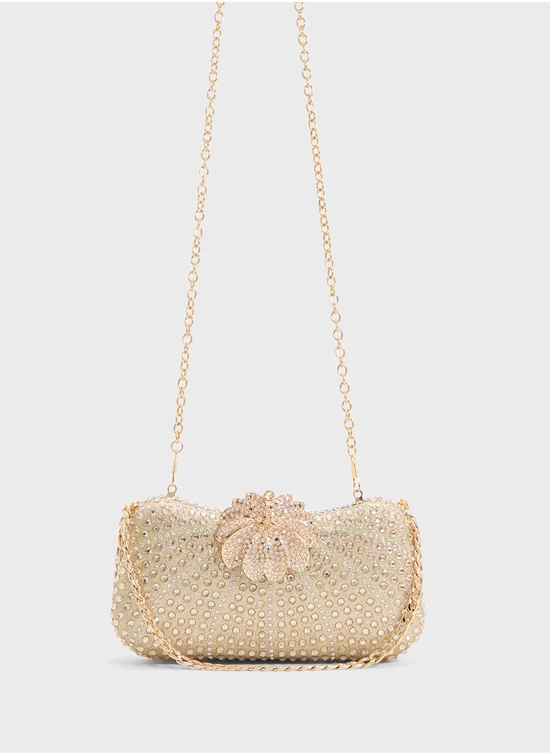خزانة Ladies Sparkly Clutch Bag