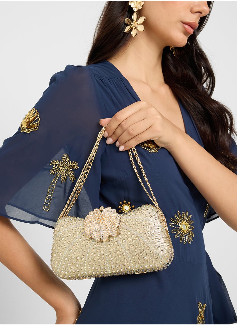 Khizana - Ladies Sparkly Clutch Bag - Image 1