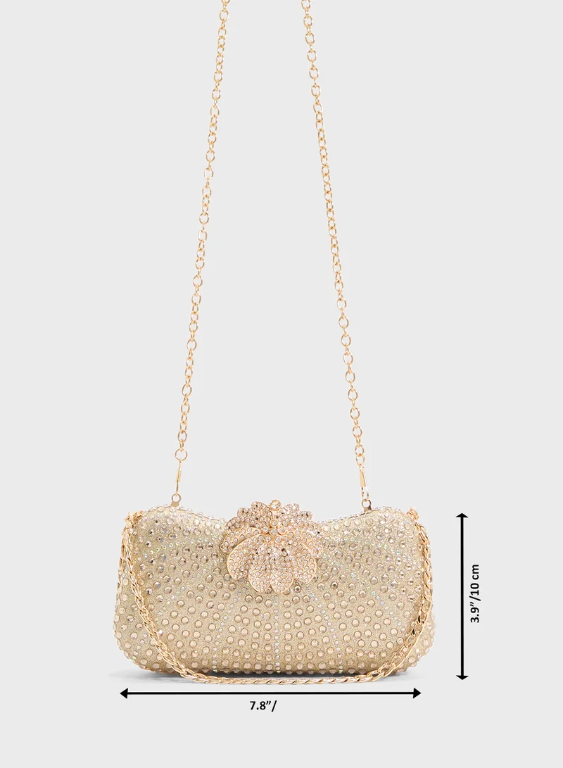 خزانة Ladies Sparkly Clutch Bag
