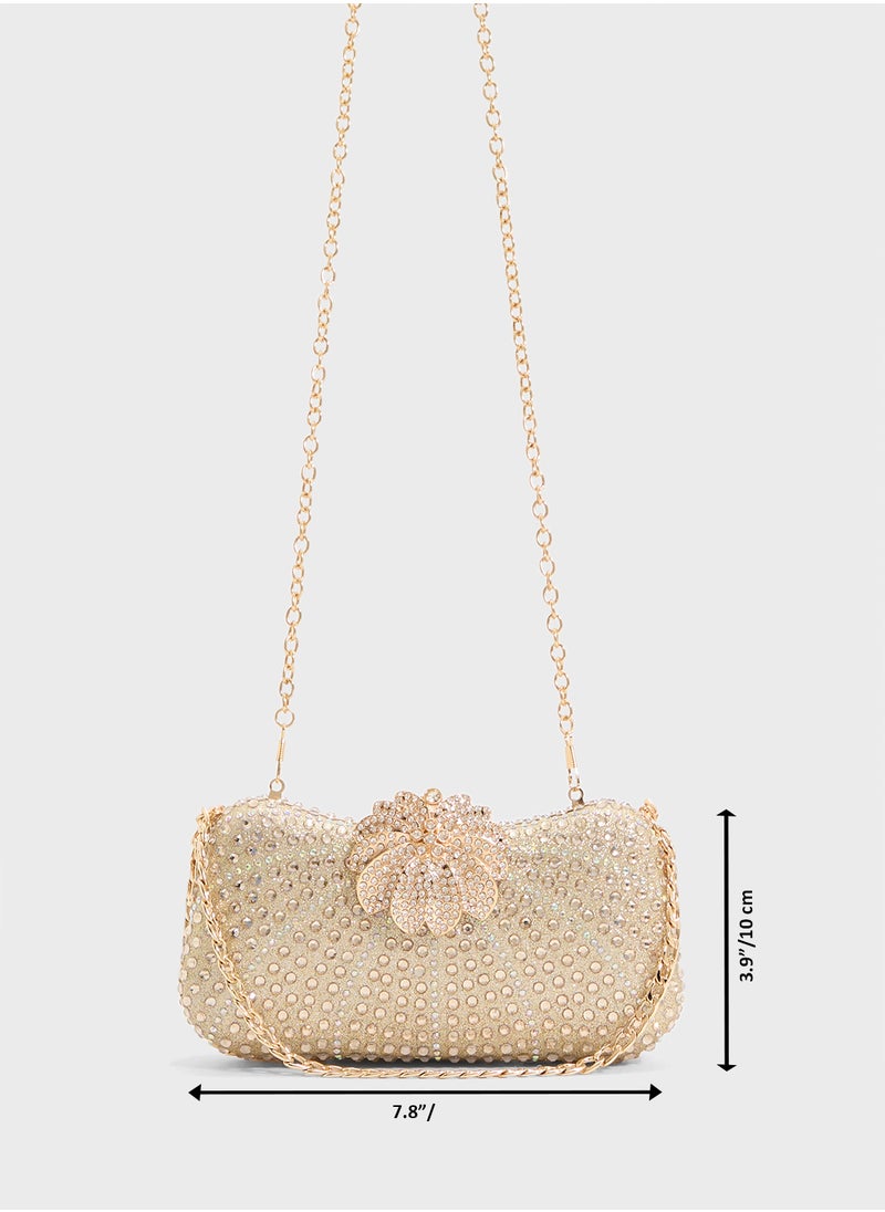Khizana - Ladies Sparkly Clutch Bag - Image 1