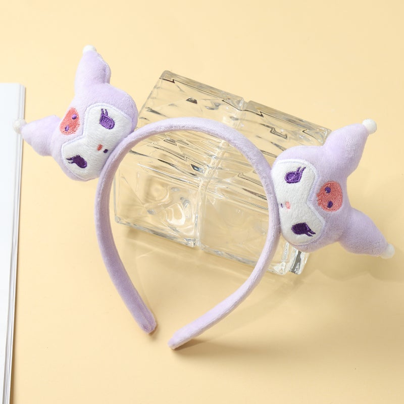 Sanrio Plush Cinnamoroll Headband Cute Melody Hairband Purple - Image 1