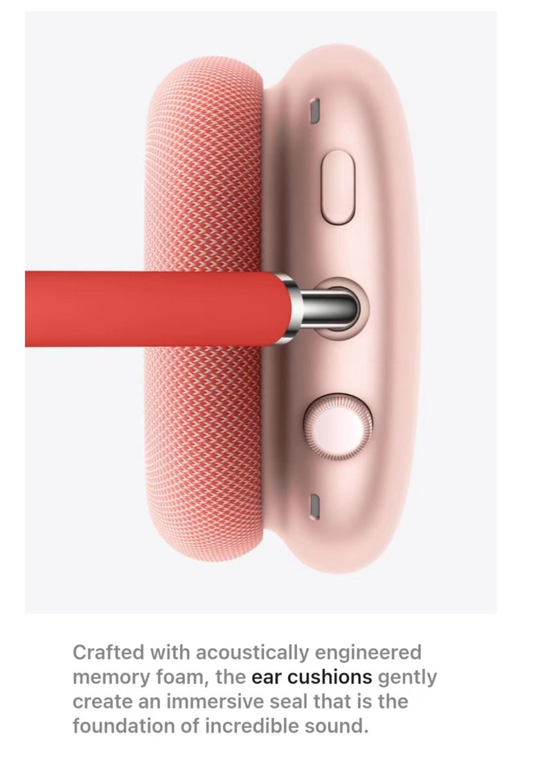 General - Classic Headset AP Max Over-Ear Wireless Bluetooth Headphones Active Noise Cancellation Pink - Image 1