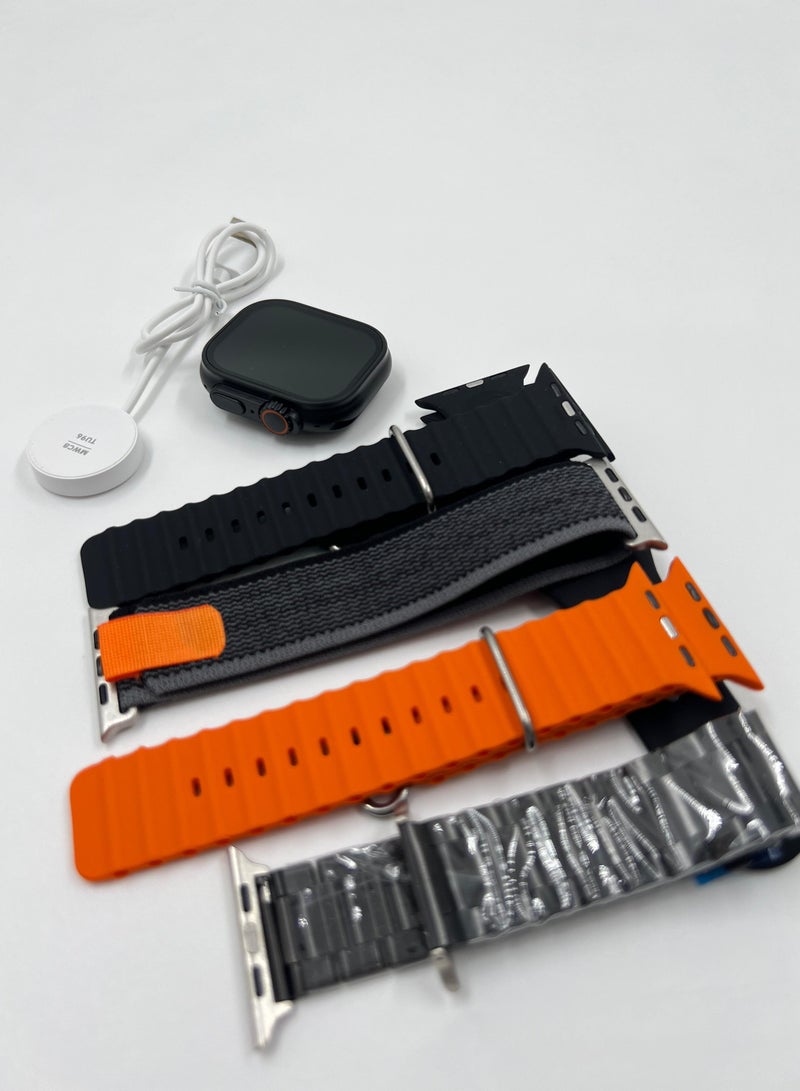 Oteeto TU96 Flix Fit Smart Watch With 5 Pair Straps and Wireless Charger For Ladies and Gents - Image 5