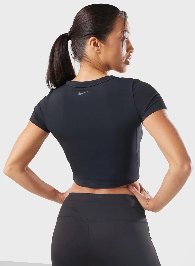 Nike Nike One Fitted Women's Dri-FIT Short-Sleeve Cropped Top