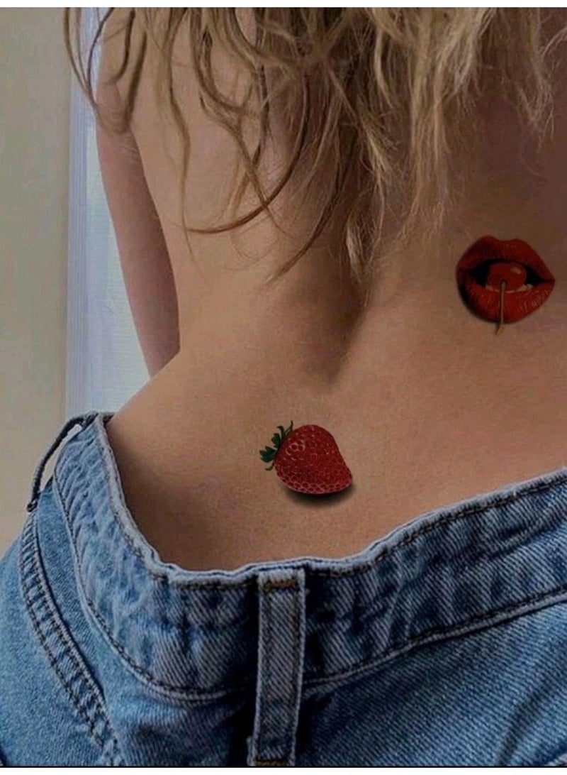 2 Sheets 3D Big Size Body Art Temporary Tattoo Stickers for Women - Image 2