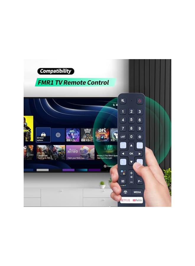 The Bros RC901V FMR1 Replacement Voice Remote Control fit for TCL Smart, LCD, LED TVs - Image 4