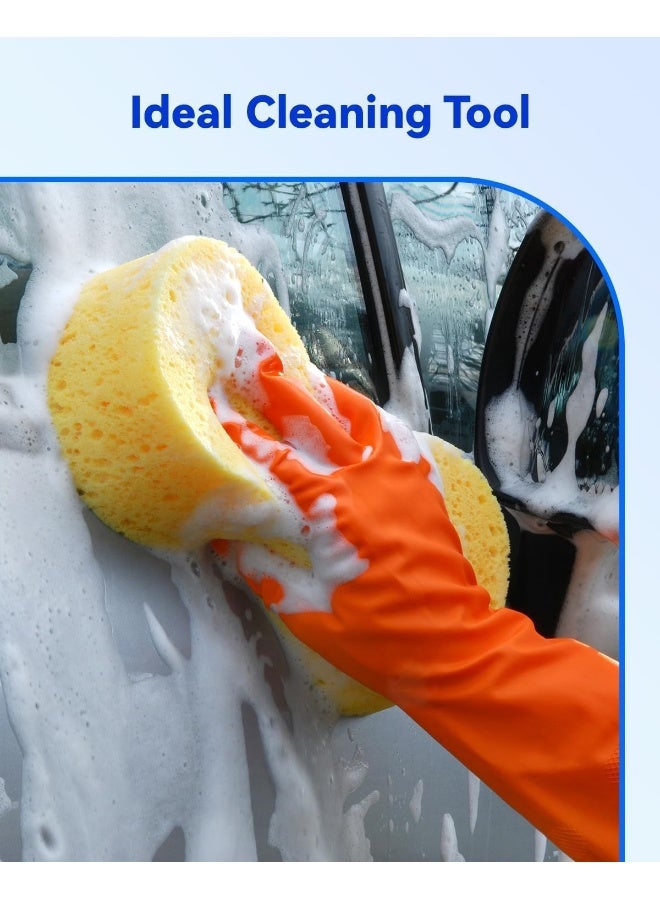 MOMENT 3Pcs Car Wash Cleaning Tools Kit Car Wash Detailing Kit, Microfiber Car Drying Towel/Car Pop Up Sponge/Chamois Drying Cloth - Image 2